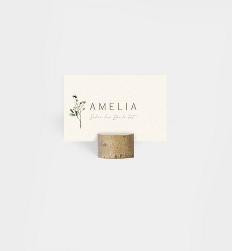 Tischkarte Hochzeit Natural Bouquet