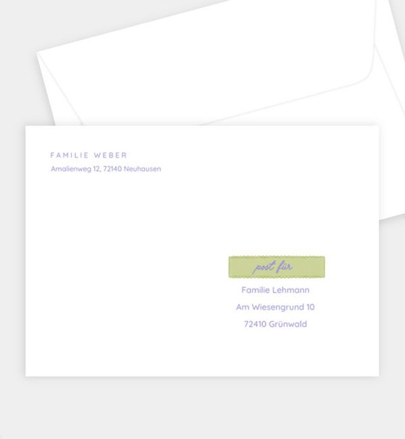 Briefumschlag Ostern Cut-Out Osterei