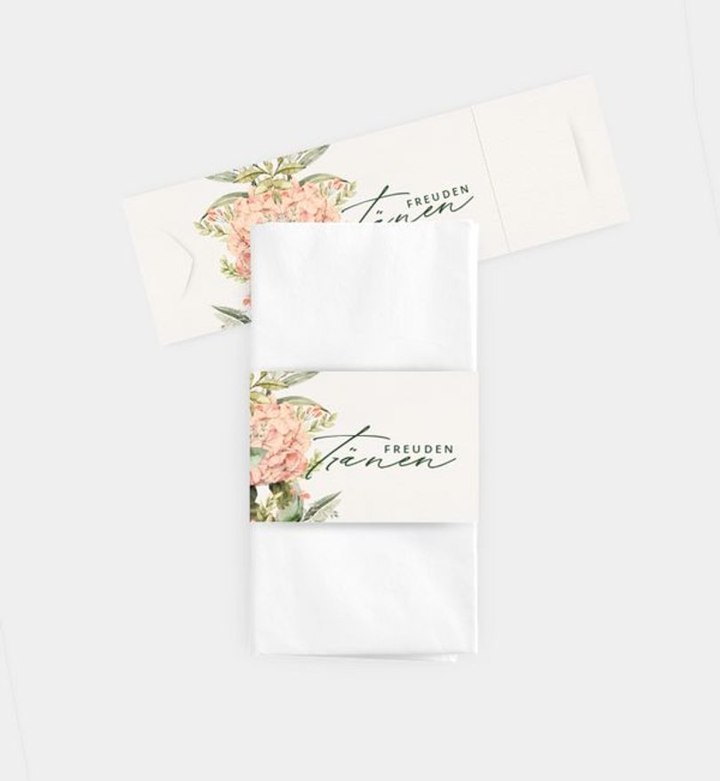 Taschentücher Banderole Hochzeit Besondere Freude
