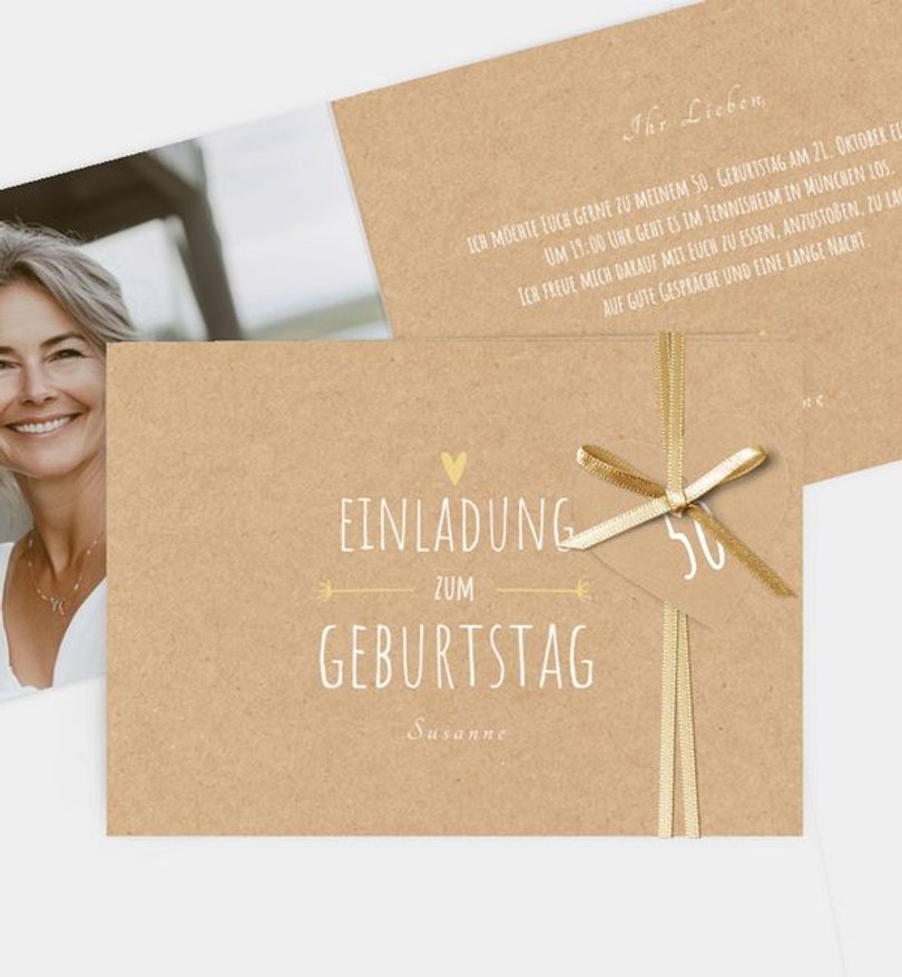 Einladungskarte Geburtstag Rustic Party · UNICEF