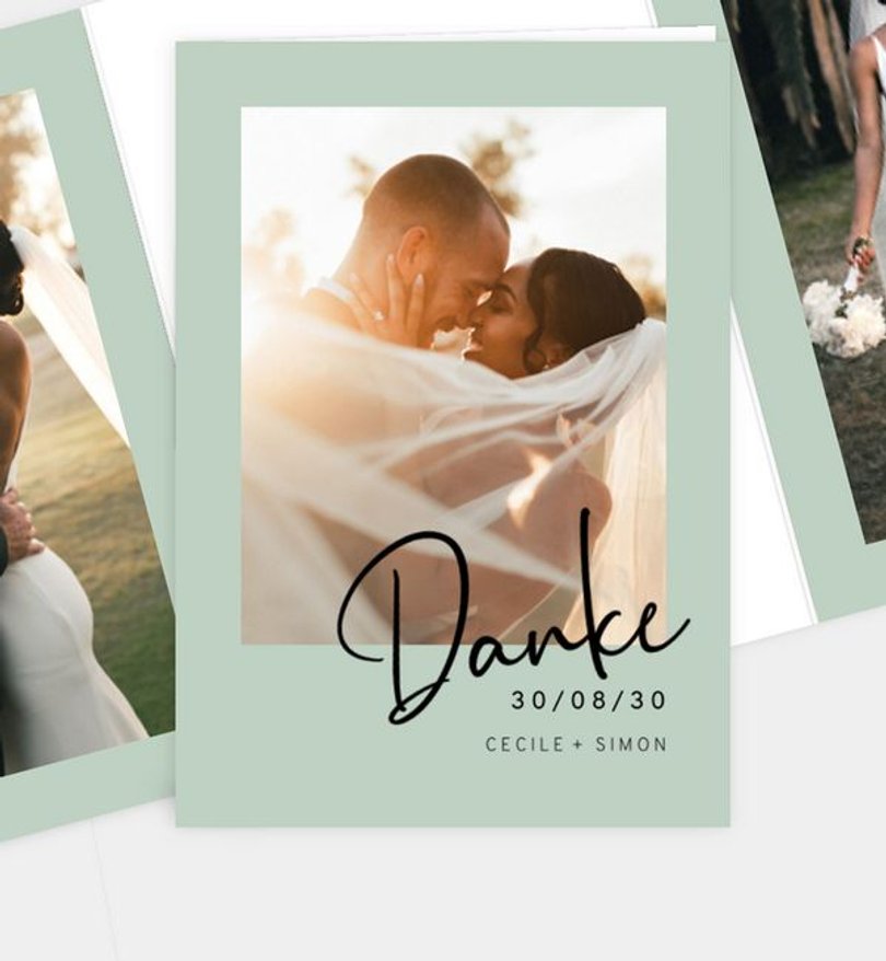 Dankeskarte Hochzeit Only Us