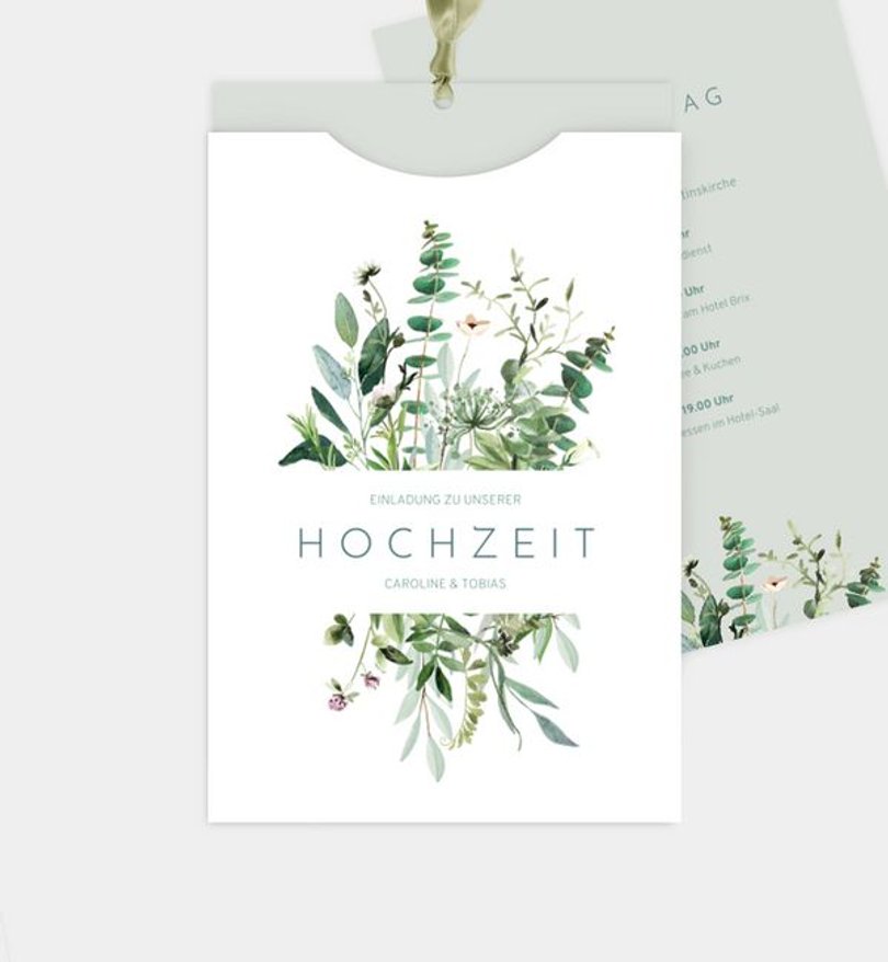 Einladungskarte Hochzeit Greenbouquet · UNICEF