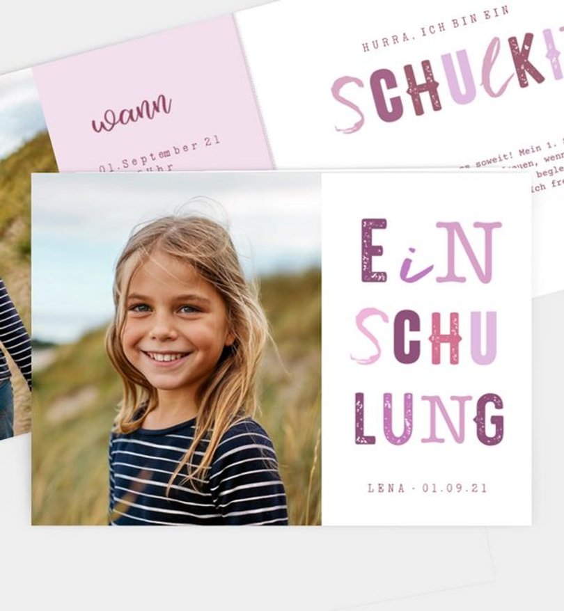 Einladungskarte Einschulung Cool Kids · UNICEF