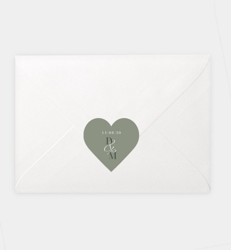 Siegelsticker Hochzeit Sanfte Natur