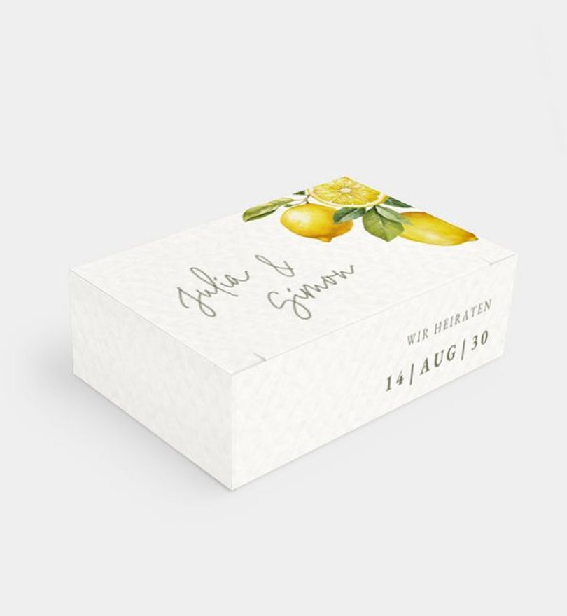 Gastgeschenk Hochzeit Lemon Summer