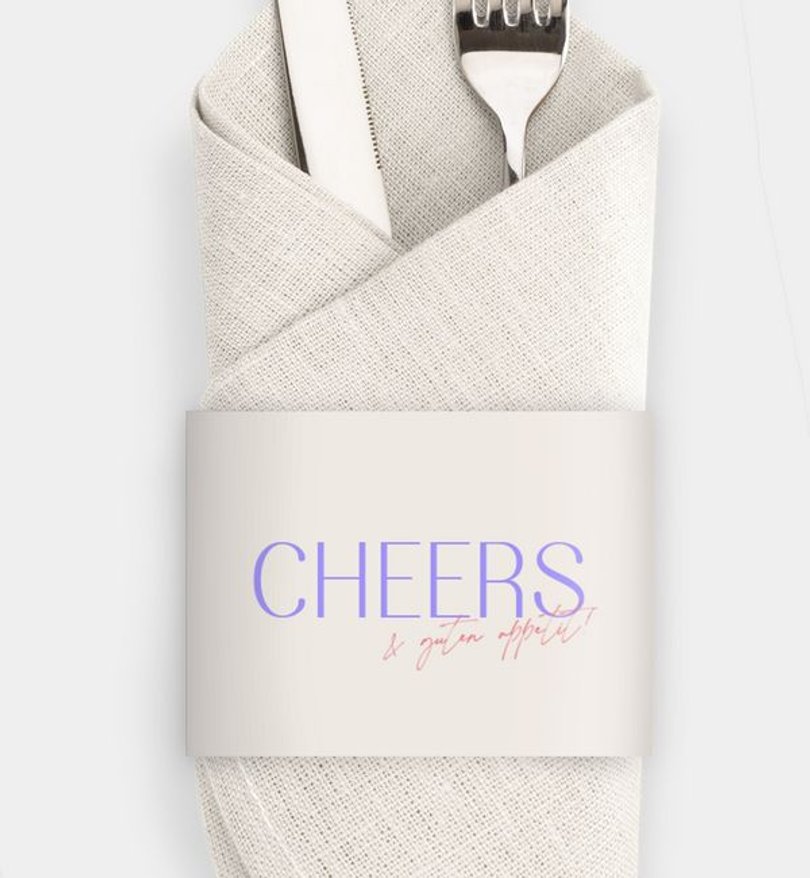 Besteck Servietten-Zubehör Hochzeit Vibrant Accents