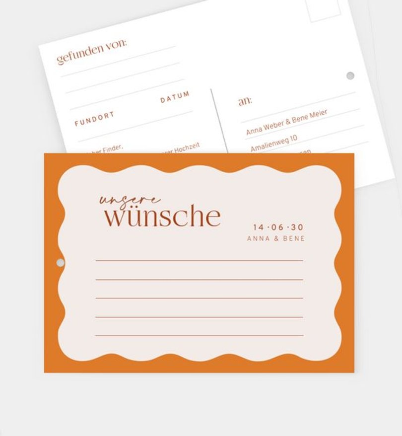 Ballonkarte Hochzeit Wedding Waves