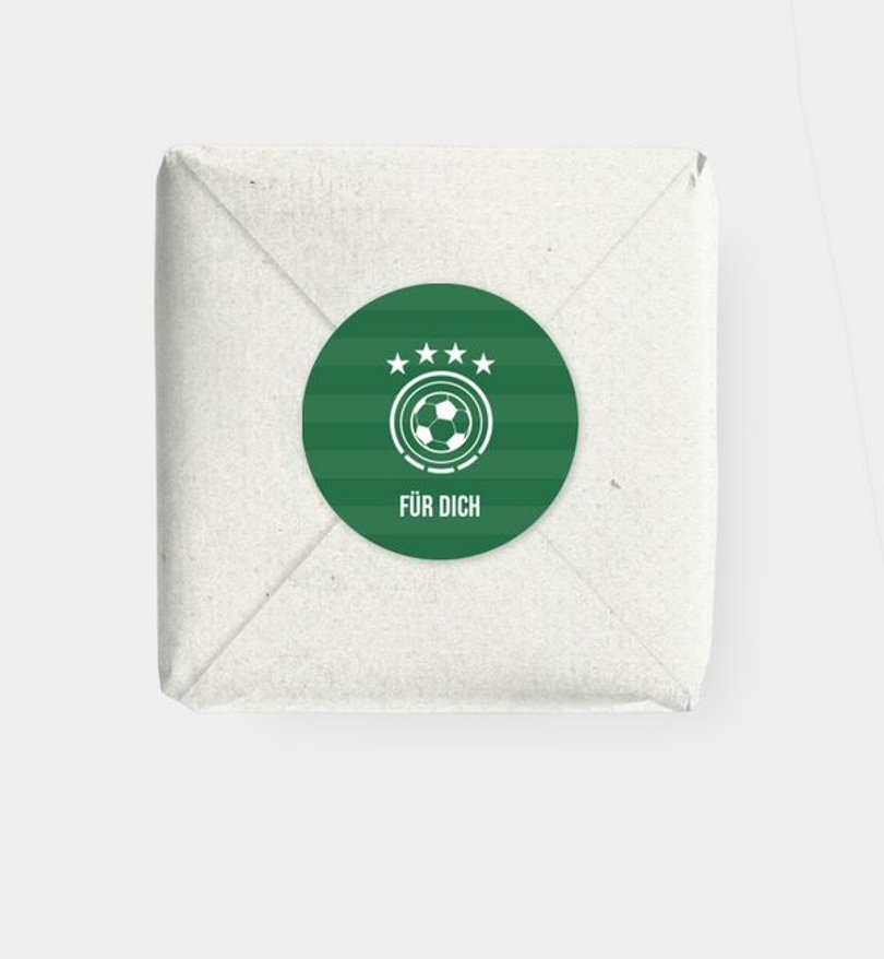 Geschenkaufkleber Kindergeburtstag Fußball Star