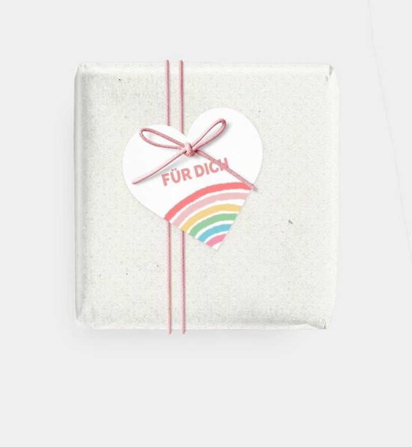 Geschenkanhänger Kindergeburtstag Mein Regenbogen