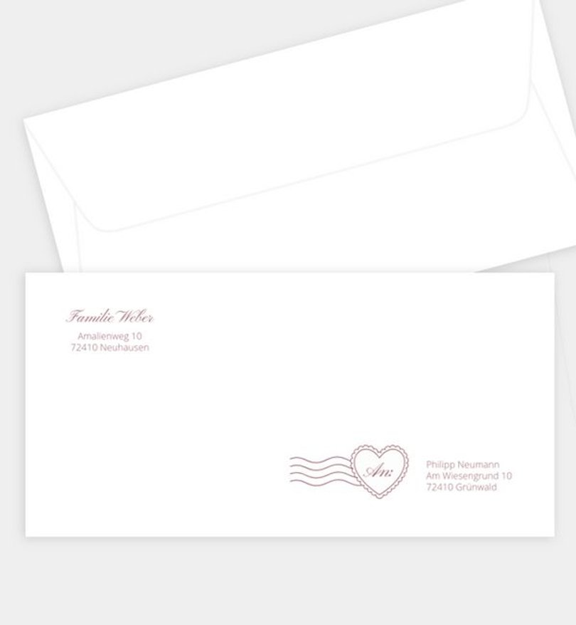Briefumschlag Geburt Postcard Stempel