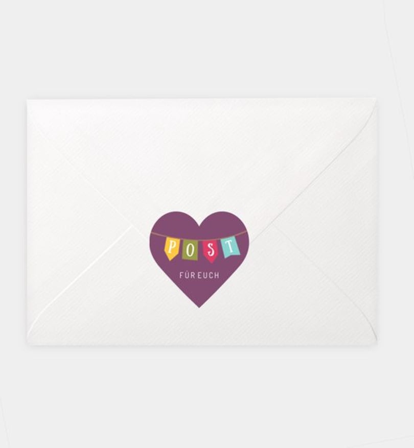 Siegelsticker einschulung/siegelsticker/occasion Wimpelkette