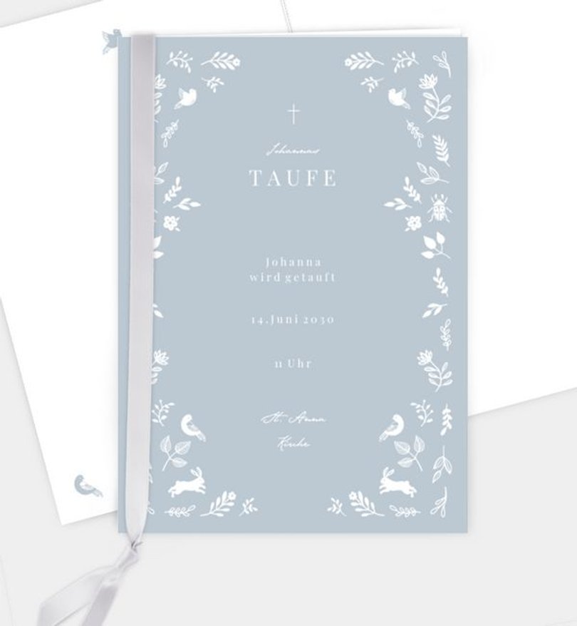 Kirchenheft Taufe Nature Blessing