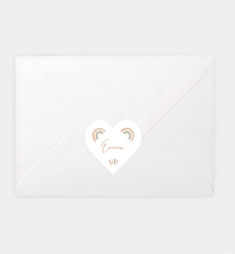 Siegelsticker einschulung/siegelsticker/occasion Regenbogen