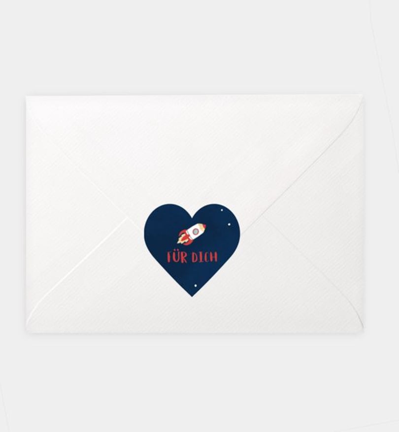 Siegelsticker einschulung/siegelsticker/occasion Rakete