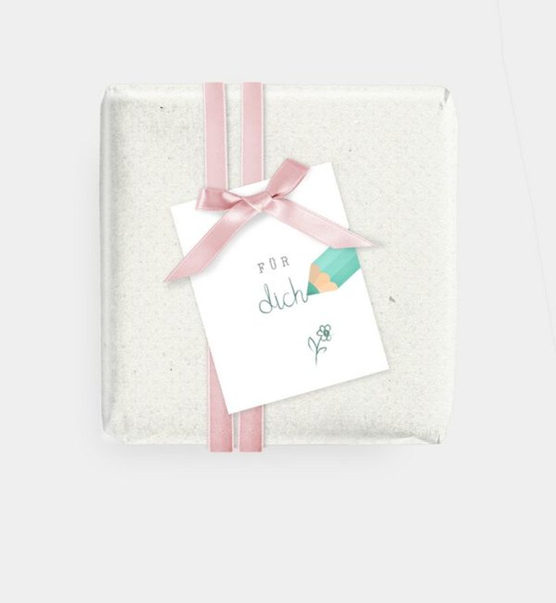 Geschenkanhänger Einschulung Stifte