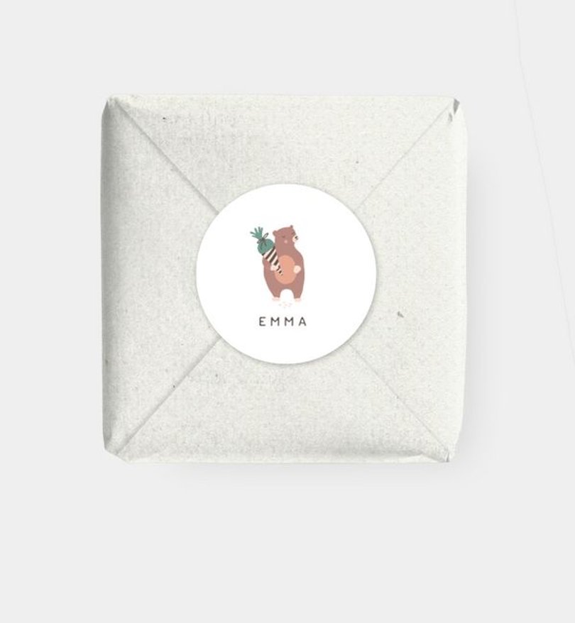 Geschenkaufkleber Einschulung Cute animals