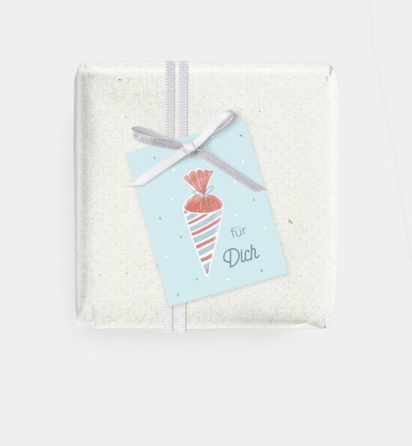 Geschenkanhänger Einschulung Schultüte