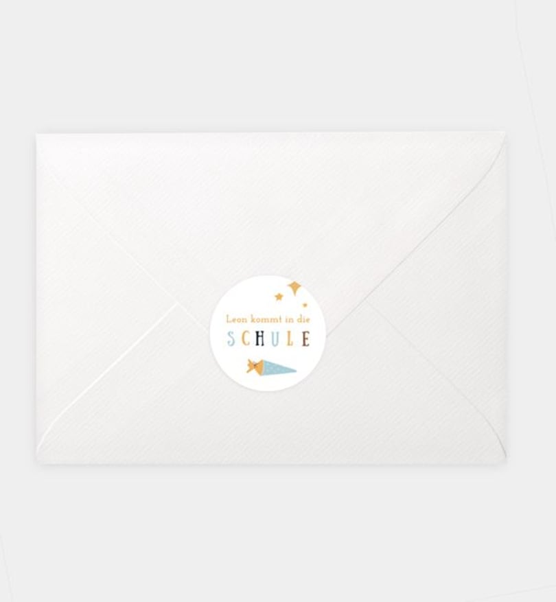 Siegelsticker einschulung/siegelsticker/occasion Zaubertüte