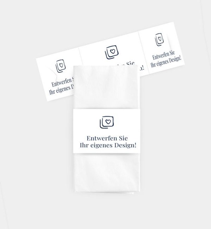 Taschentücher Banderole Geburtstag Blanko Design