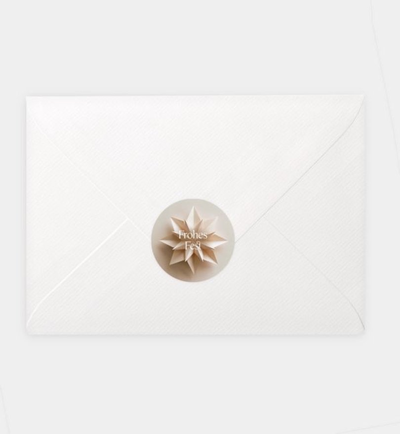 Siegelsticker Geschäftlich Stern · Papercut