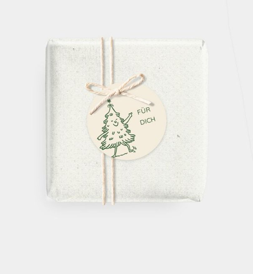 Geschenkanhänger Geschäftlich Ä Tännchen please