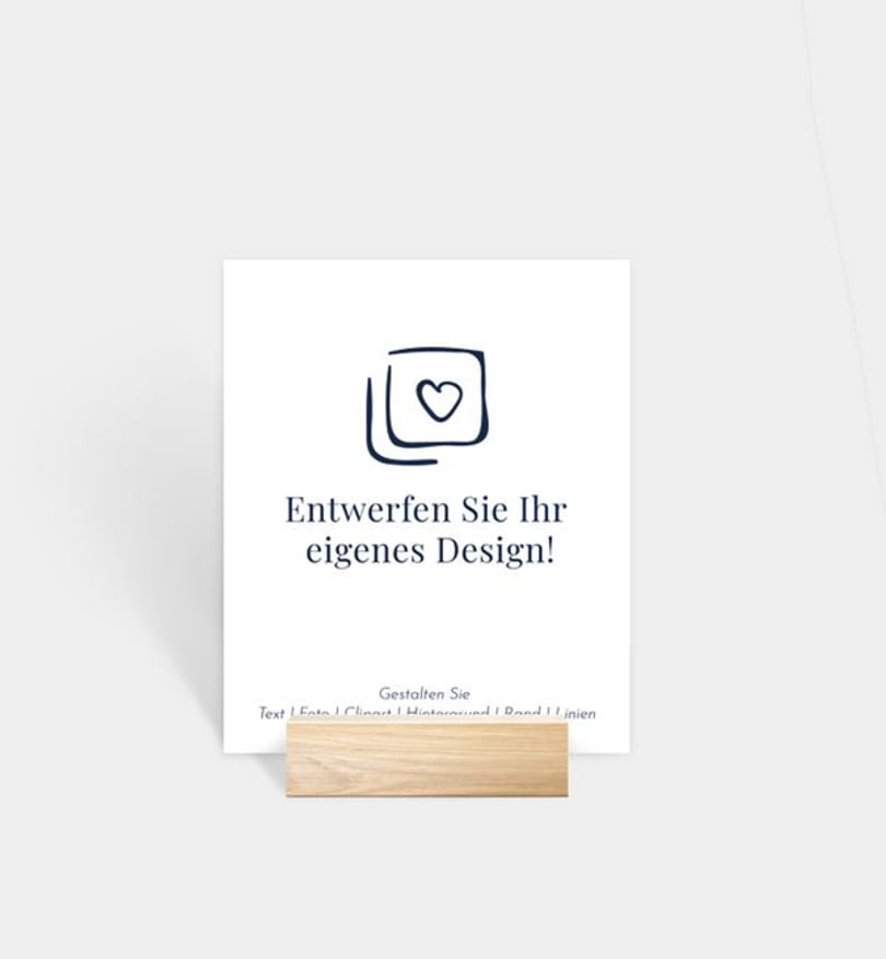 Tischnummer Geburtstag Blanko Design