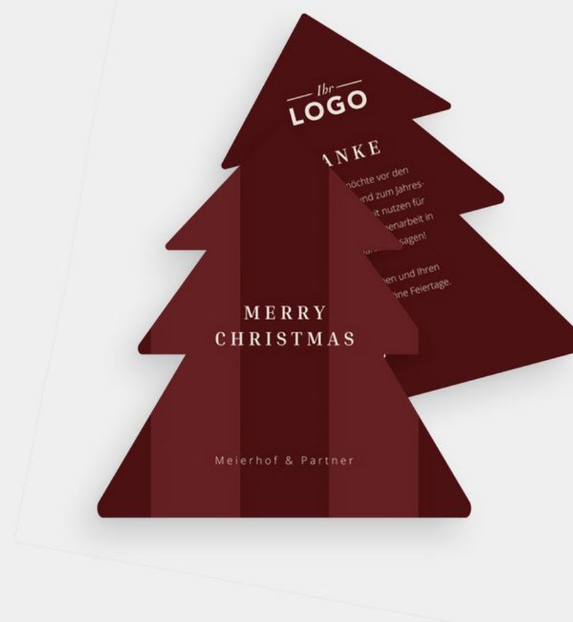 Weihnachtskarte Weihnachten geschäftlich Modern Tree
