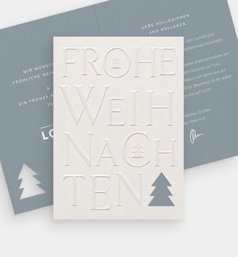Weihnachtsfeier Weihnachtsfeier Frosted Evergreen