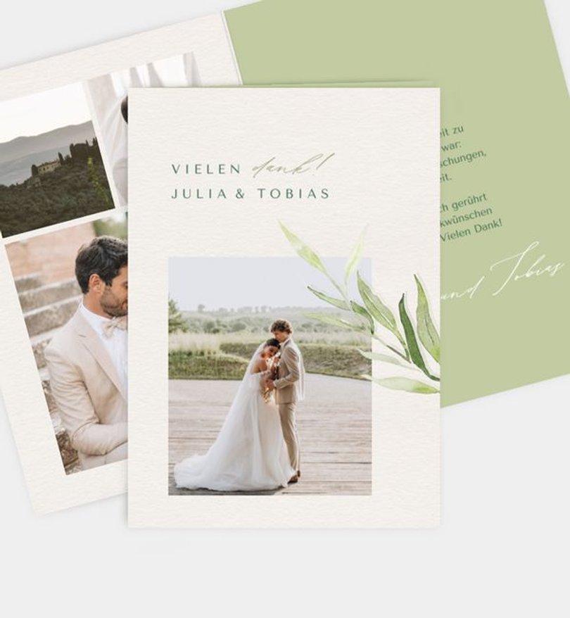 Dankeskarte Hochzeit Provence