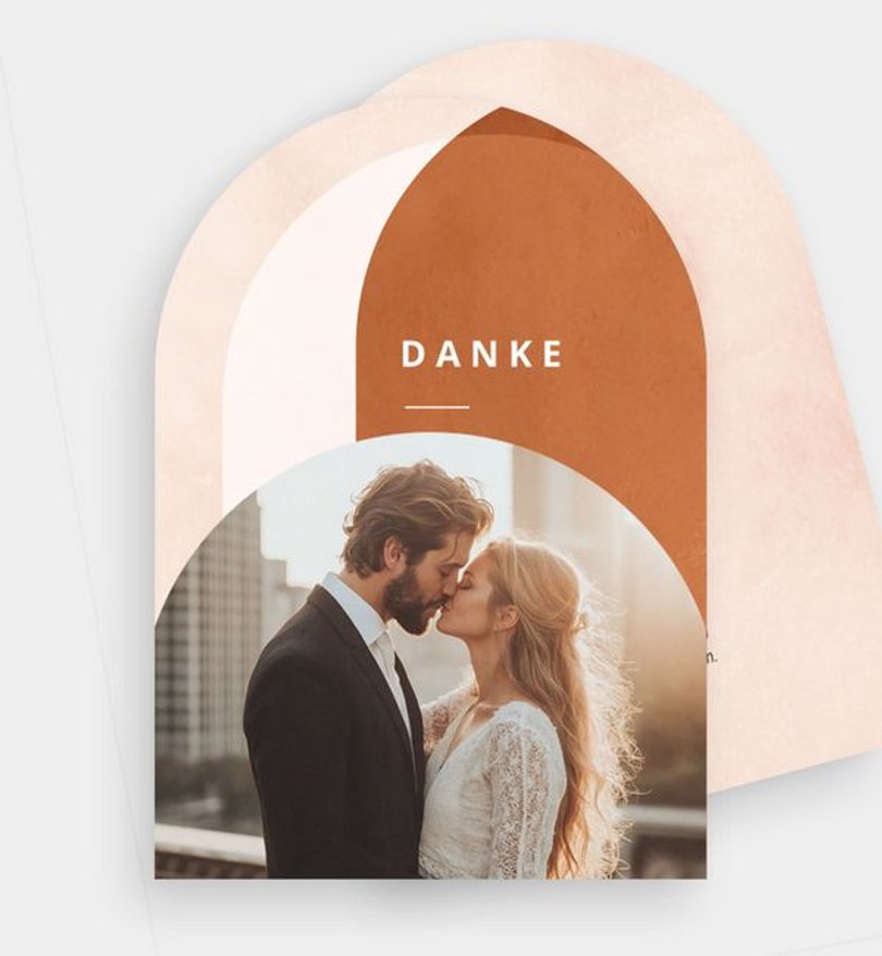 Dankeskarte Hochzeit Arcus