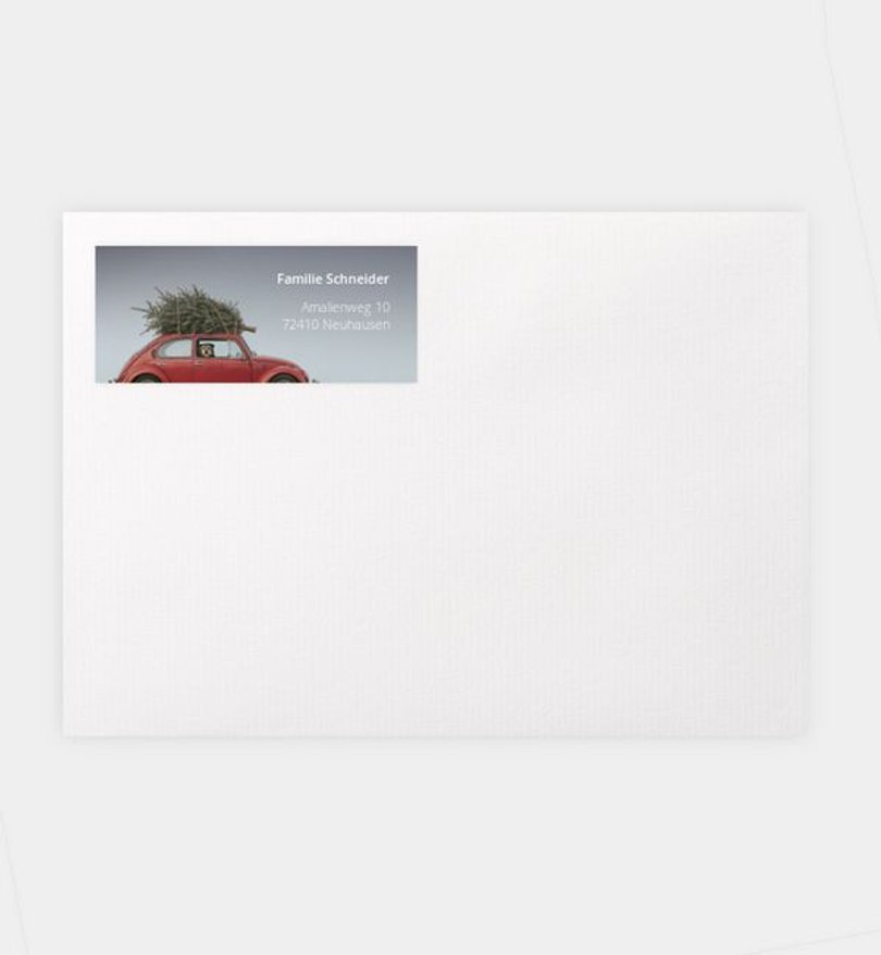 Absenderaufkleber Weihnachten Minimal Christmas