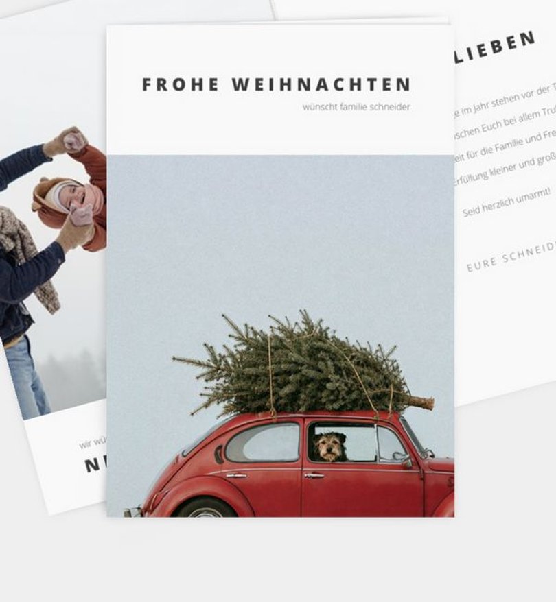 Weihnachtskarte Weihnachten/Privat Minimal Christmas