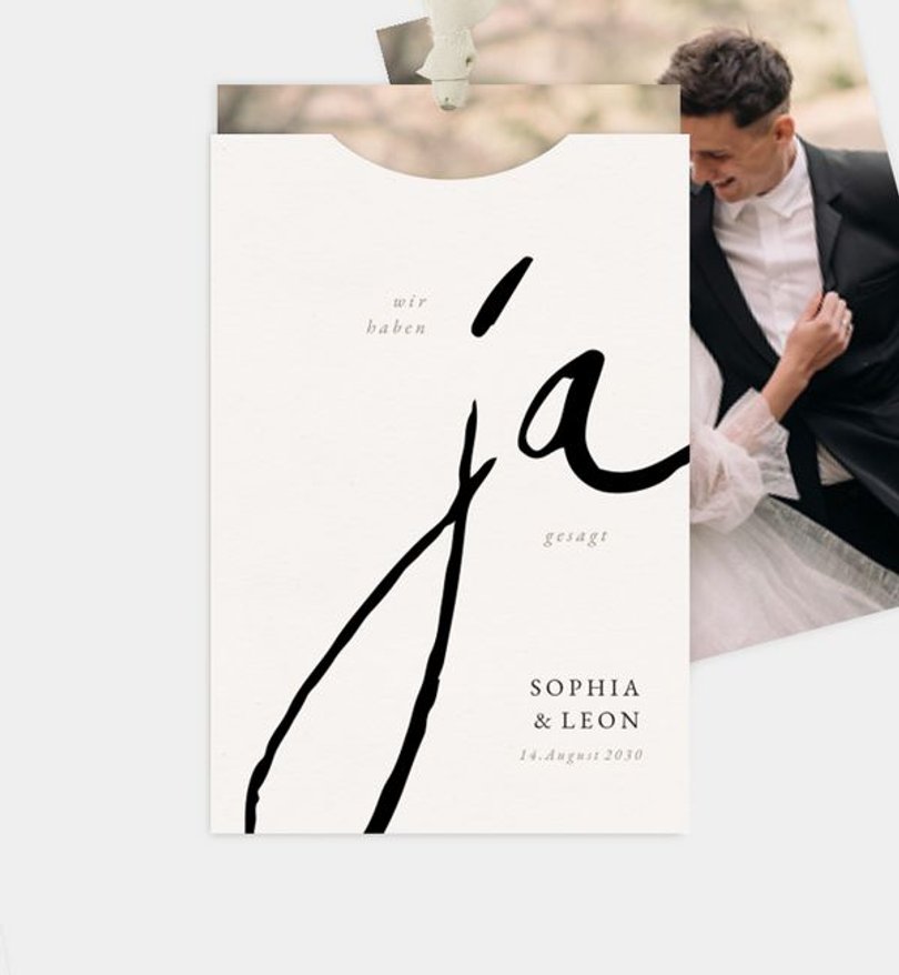 Dankeskarte Hochzeit Tintenliebe