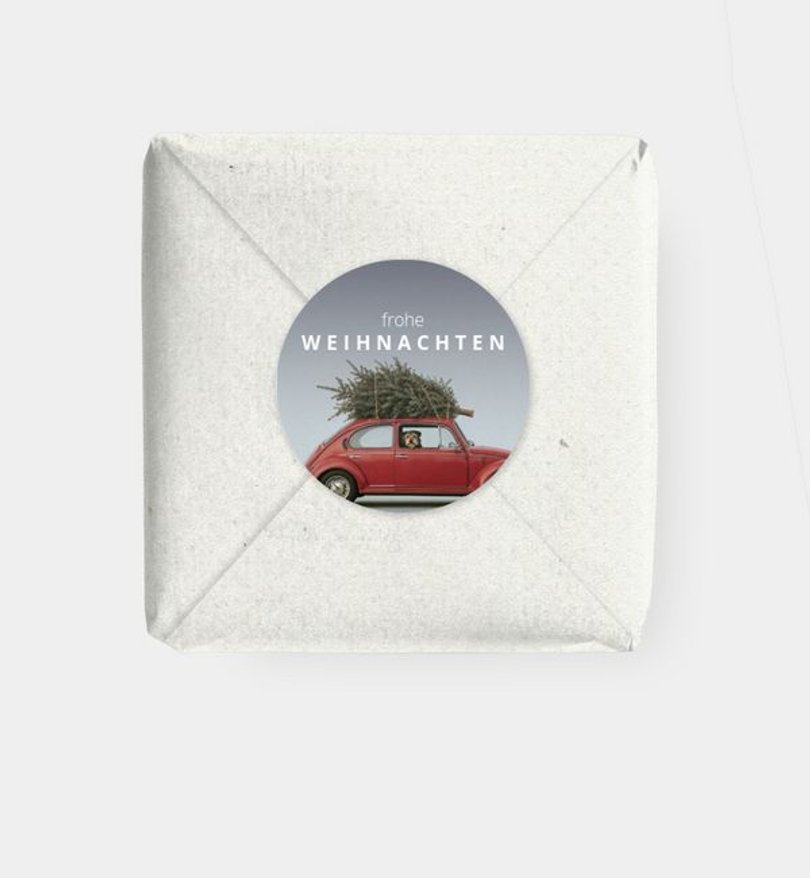 Geschenkaufkleber Weihnachten Minimal Christmas