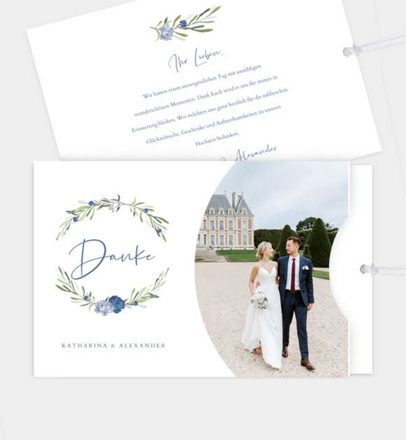 Dankeskarte Hochzeit Kreta