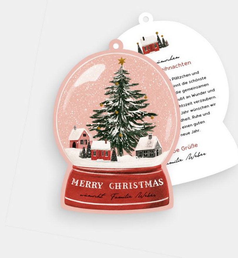 Weihnachtskarte Weihnachten/Privat My Snow Globe