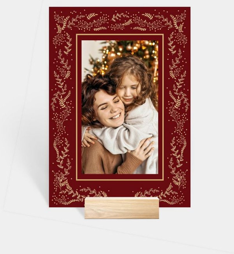 Fotoaufsteller Weihnachten Festliches Ornament