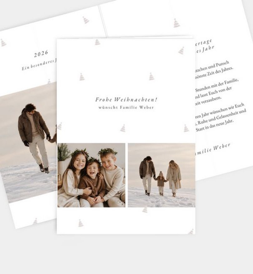 Weihnachtskarte Weihnachten/Privat Weihnachtsbäumchen