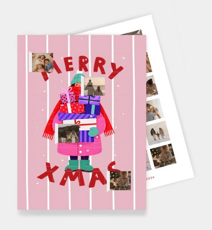 Foto-Adventskalender Weihnachten Colorful XMAS