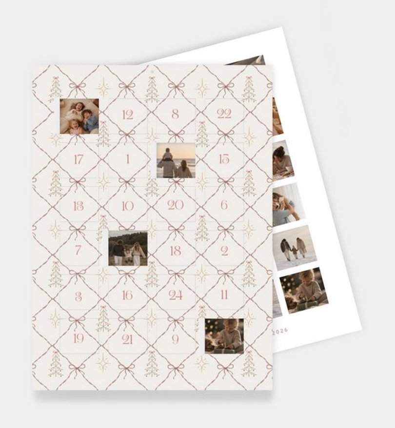 Foto-Adventskalender Weihnachten Christmas Pattern