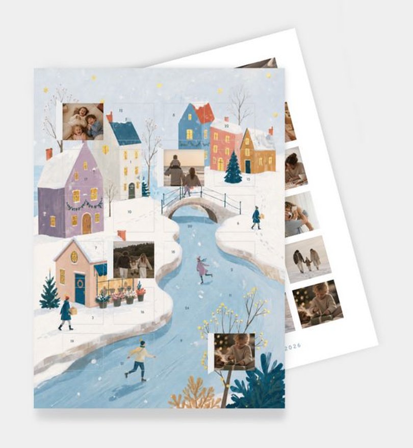Foto-Adventskalender Weihnachten Dorfweihnacht