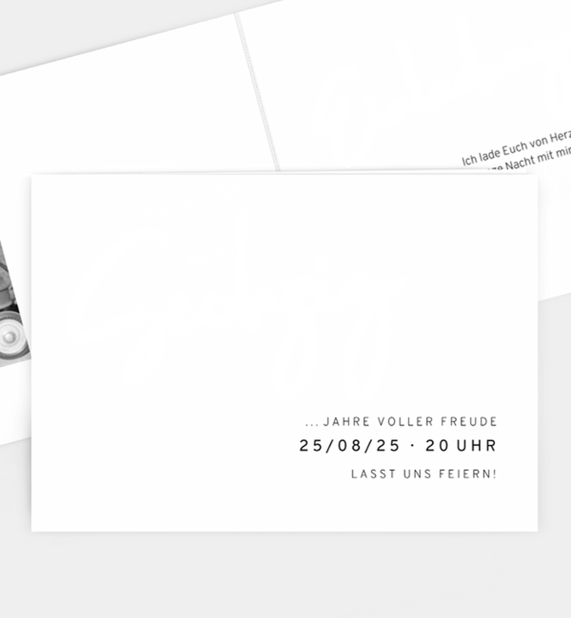 Einladungskarte Geburtstag Voller Freude