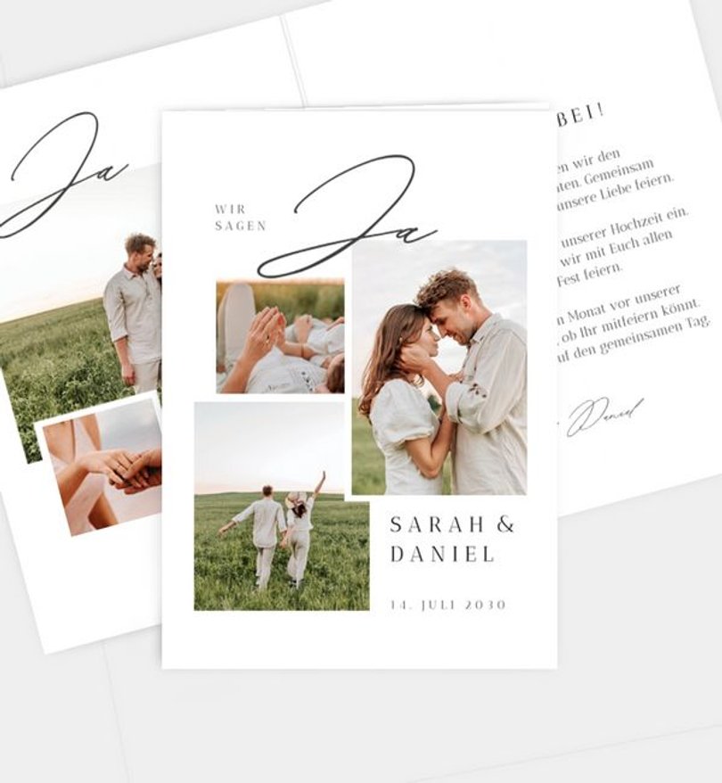 Einladungskarte Hochzeit Say Yes