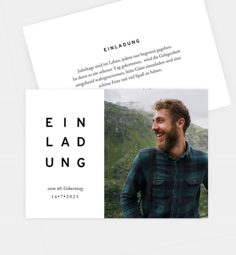 Einladungskarte Geburtstag Wish