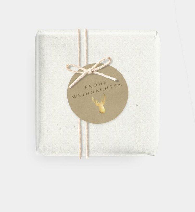 Geschenkanhänger Geschäftlich Glänzender Gruß · Crafty