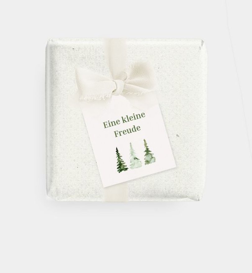 Geschenkanhänger Geschäftlich Baumreigen
