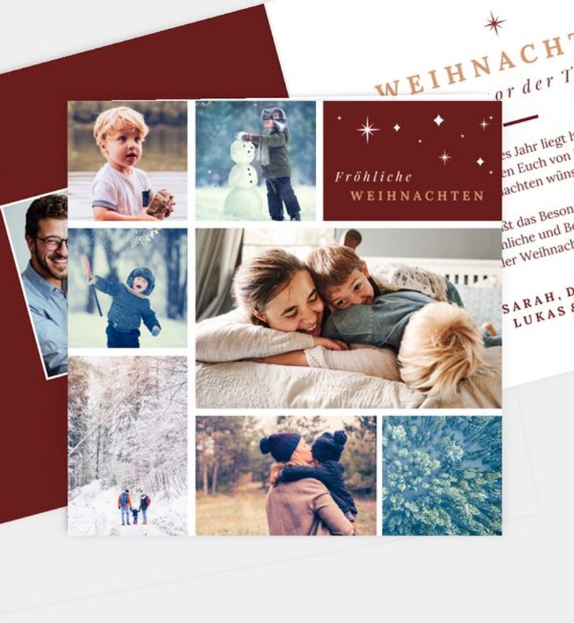 Weihnachtskarte Weihnachten/Privat Sternennacht