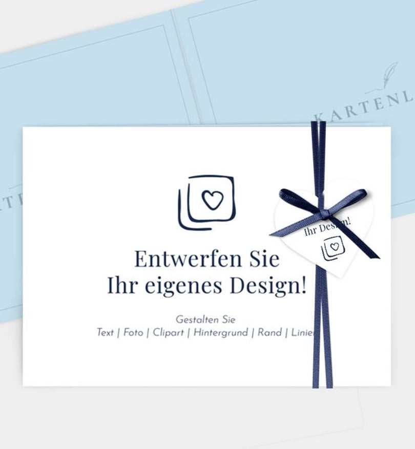 Dankeskarte Kommunion Blanko Design