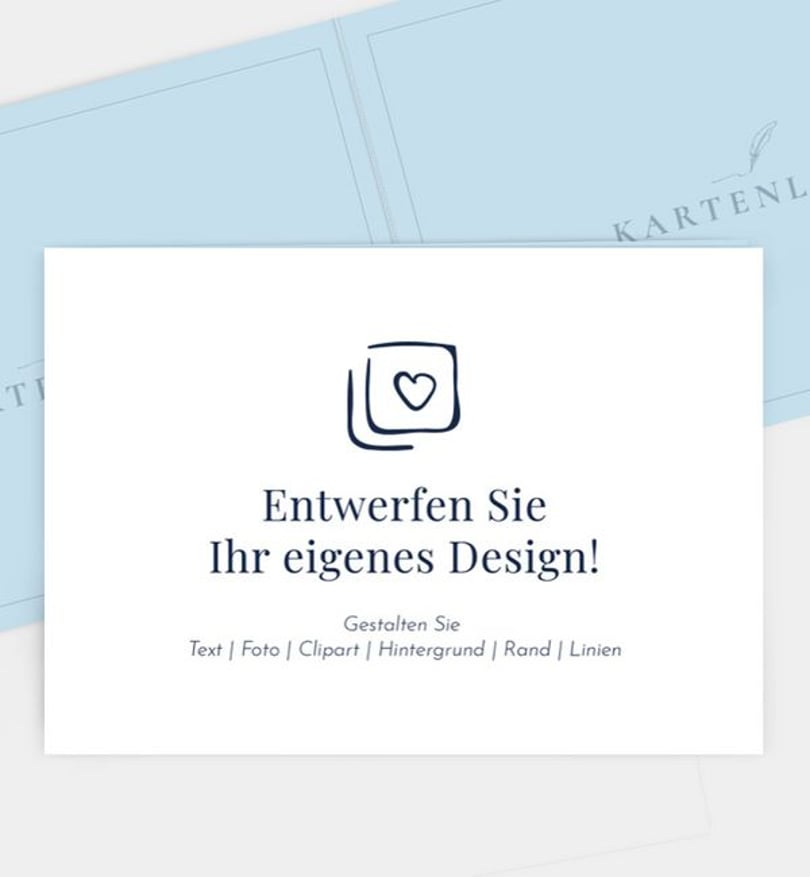 Einladungskarte Kommunion Blanko Design