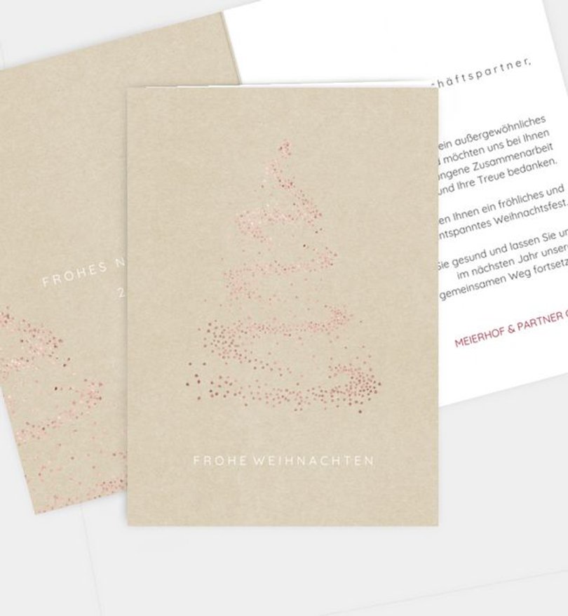 Weihnachtskarte Weihnachten geschäftlich Sparkle Night